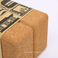 eco-friendly cork yoga block wholesale natural cork block